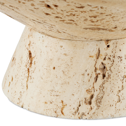 Currey & Co. Lubo Travertine Small Bowl 1200-0812