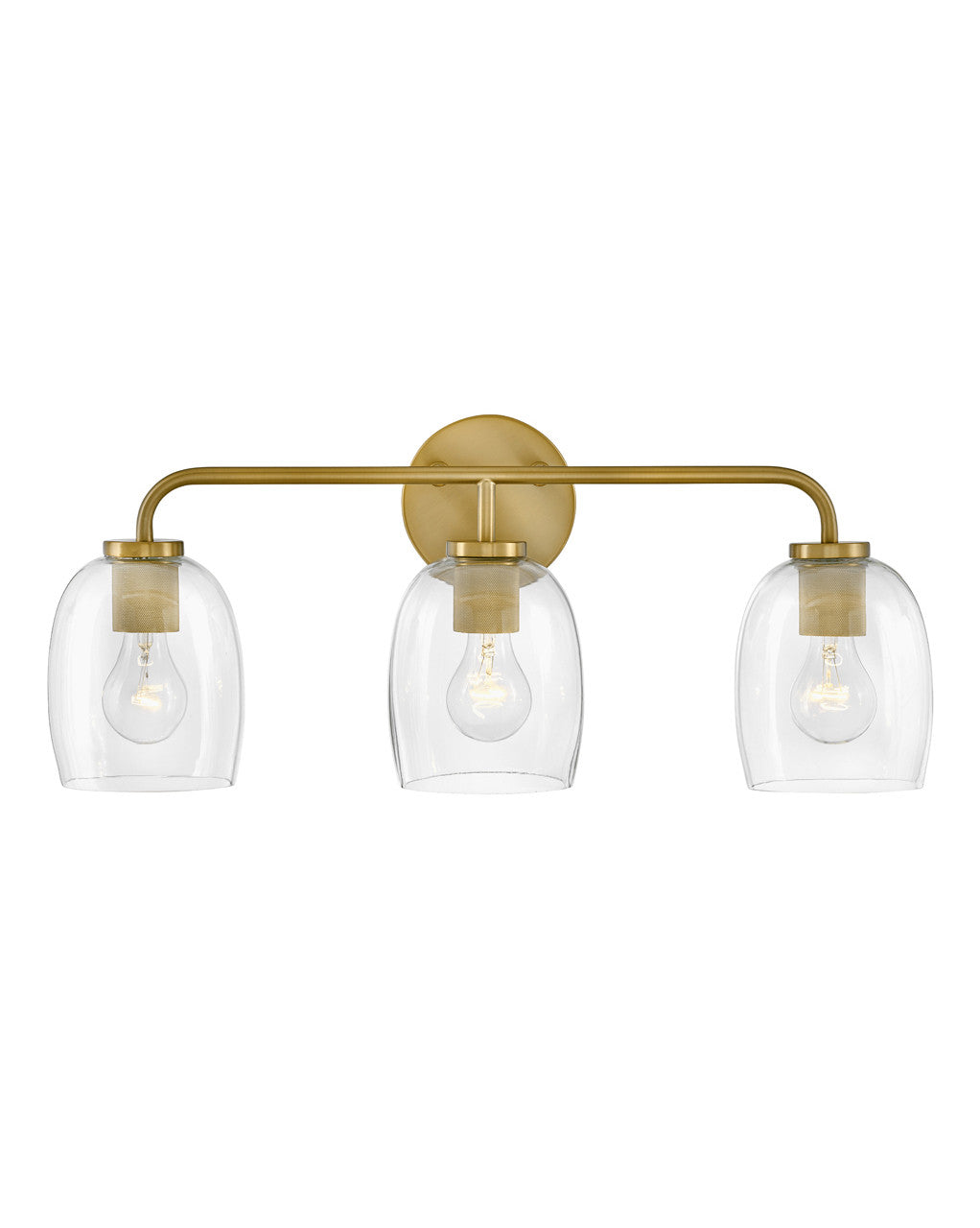 Lark Living Percy Three Light Vanity in Lacquered Brass 85013LCB