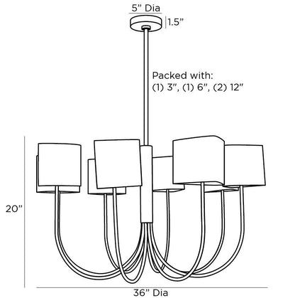 Arteriors Home Ruskin Chandelier 85076