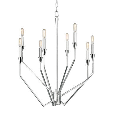 Hudson Valley Lighting Archie Chandelier in Polished Nickel 8508-PN