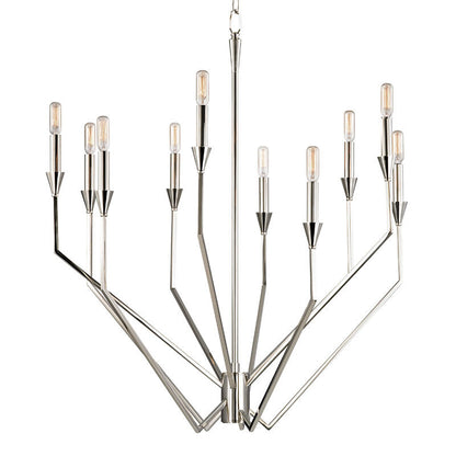 Hudson Valley Lighting Archie Chandelier in Polished Nickel 8510-PN