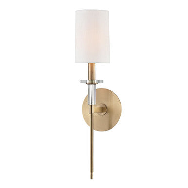 Hudson Valley Lighting Amherst Wall Sconce in Aged Brass 8511-AGB