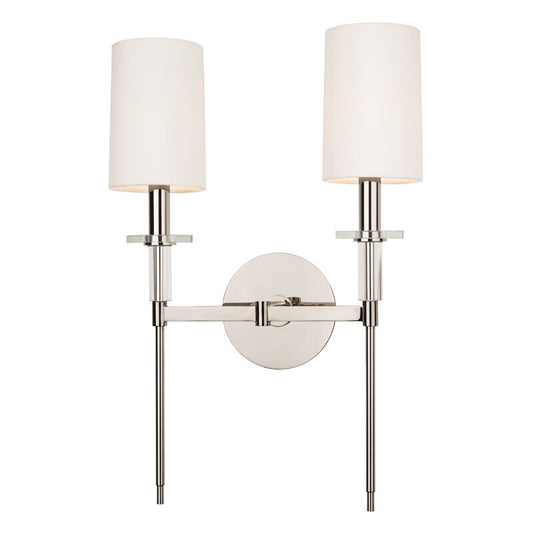 Hudson Valley Lighting Amherst Wall Sconce in Polished Nickel 8512-PN