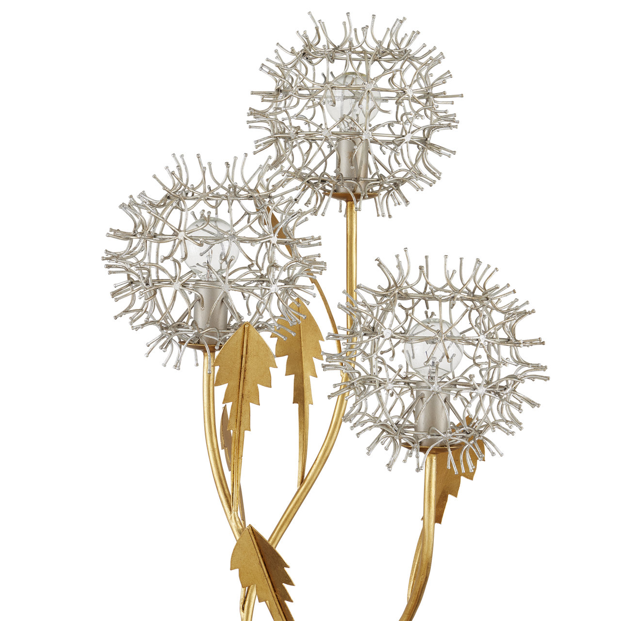 Currey & Co. Dandelion Silver & Gold Table Lamp 6000-0895