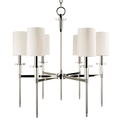 Hudson Valley Lighting Amherst Chandelier in Polished Nickel 8516-PN