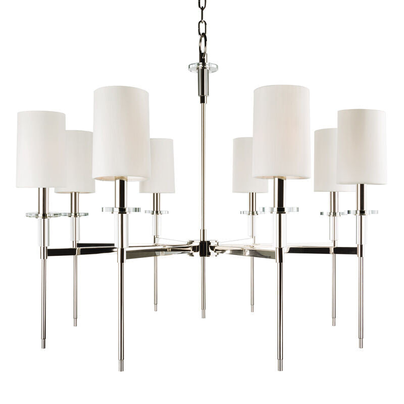 Hudson Valley Lighting Amherst Chandelier in Polished Nickel 8518-PN