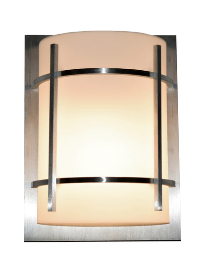 Maxim Luna 1-Light Outdoor Wall Lantern in Brushed Metal 85215WTBM