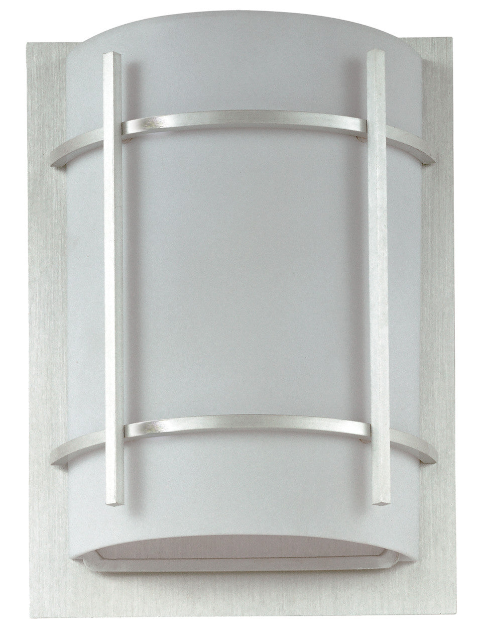 Maxim Luna 1-Light Outdoor Wall Lantern in Brushed Metal 85215WTBM