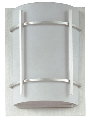 Maxim Luna 1-Light Outdoor Wall Lantern in Brushed Metal 85215WTBM