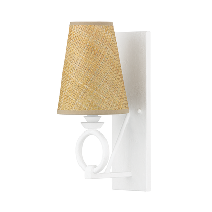 Hudson Valley Lighting Pendelton Wall Sconce in White Plaster 1710-WP