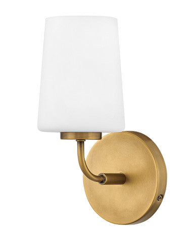 Lark Living Kline Single Light Vanity in Heritage Brass 853450HB