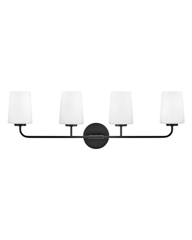 Hinkley Lighting Kline Four Light Vanity Black 853454BK