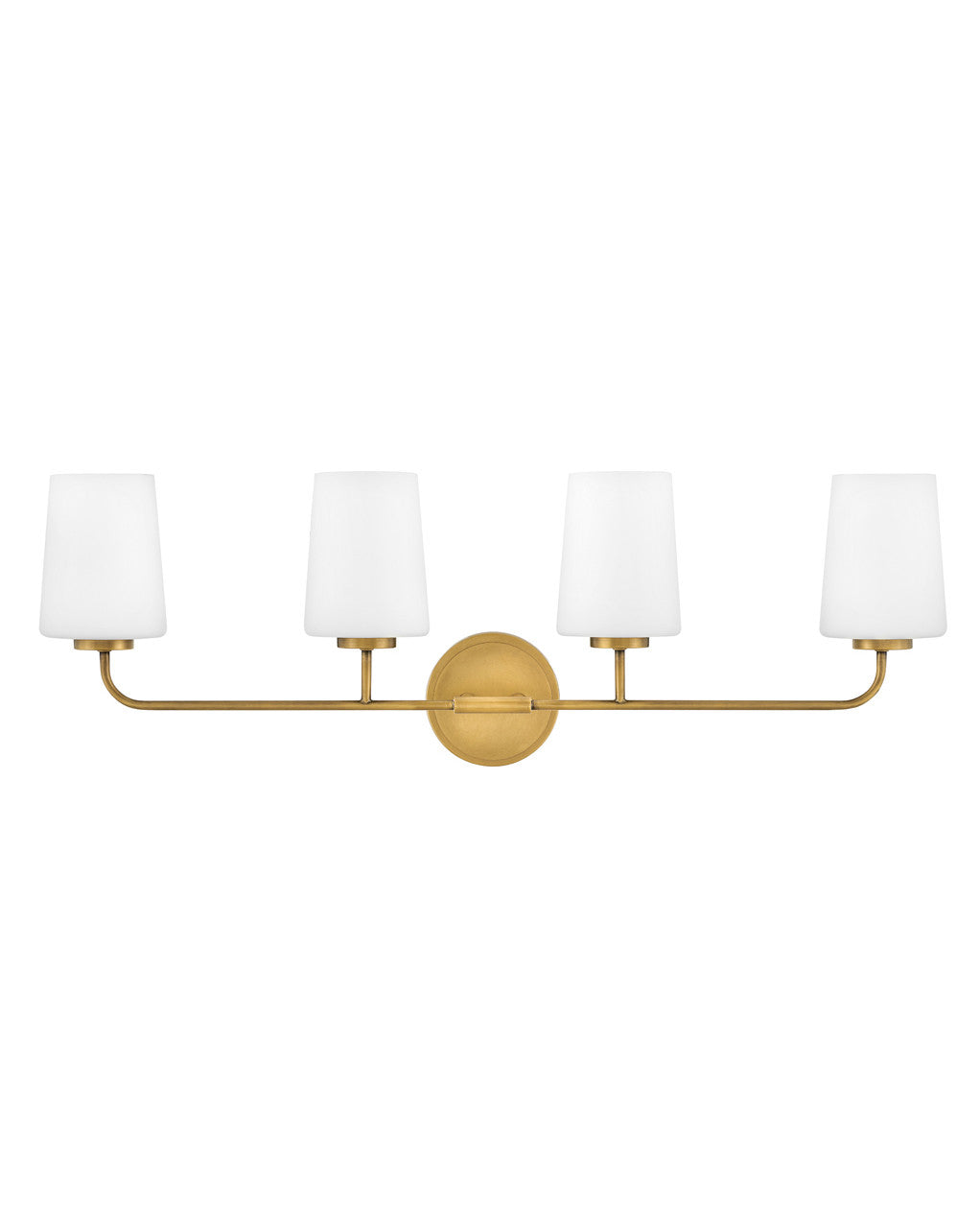 Lark Living Kline Four Light Vanity in Heritage Brass 853454HB