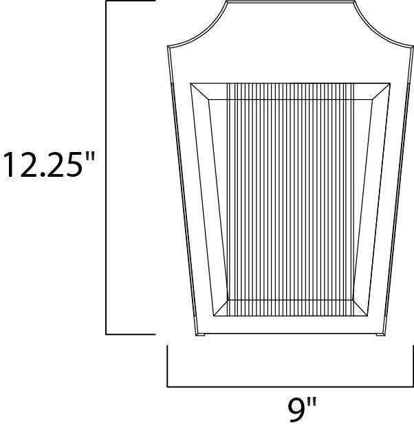 Maxim Villa LED Outdoor Wall Lantern in Adobe 85632CLTRAE