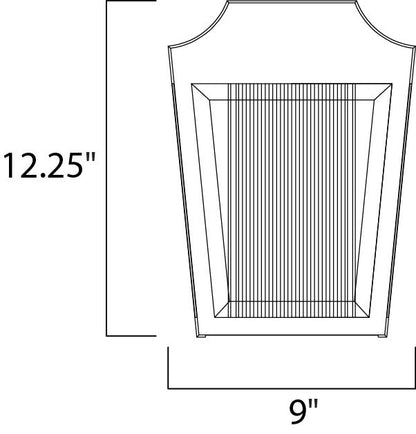 Maxim Villa LED Outdoor Wall Lantern in Adobe 85632CLTRAE