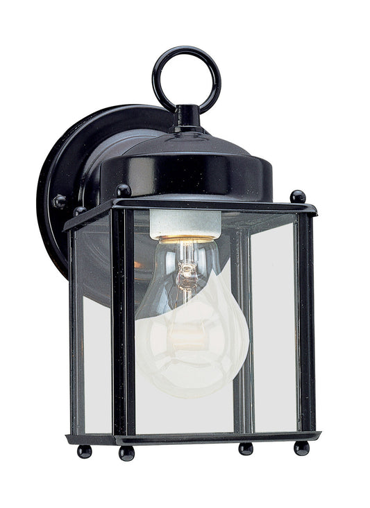 Sea Gull Lighting New Castle One Light Outdoor Wall Lantern Black 8592-12