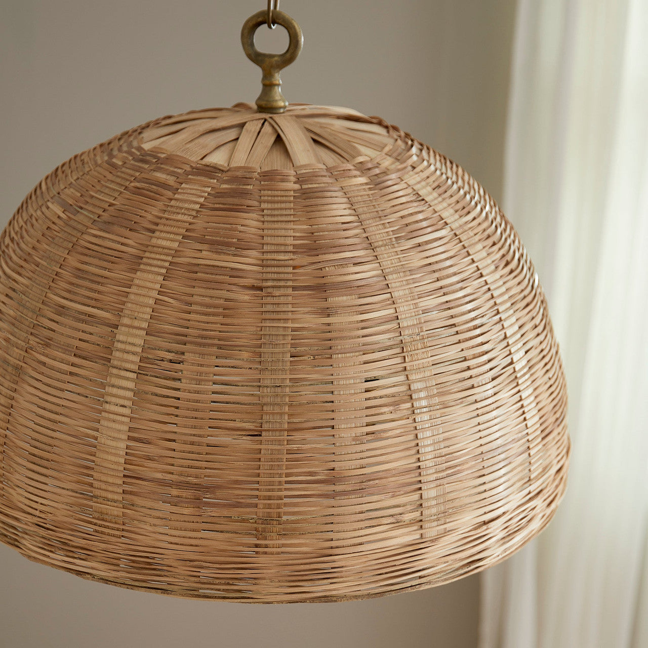 Quorum  24" Wicker Pendant - Artisan Brass  86-3-75