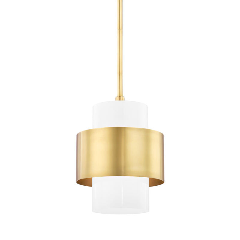 Hudson Valley Lighting Corinth Pendant in Aged Brass 8611-AGB