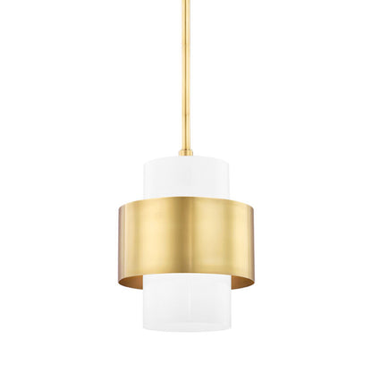 Hudson Valley Lighting Corinth Pendant in Aged Brass 8611-AGB