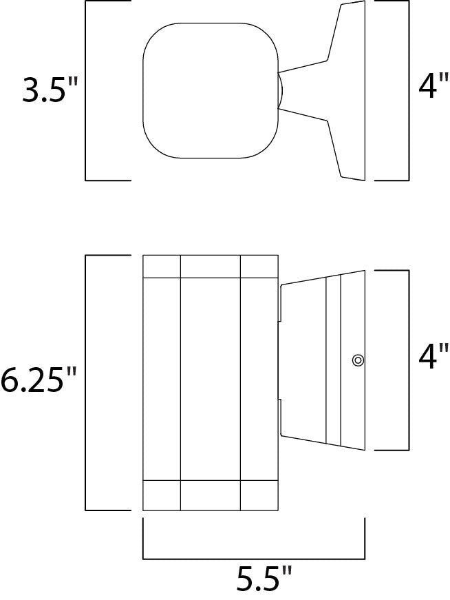 Maxim Lightray LED Wall Sconce in Brushed Aluminum 86134AL