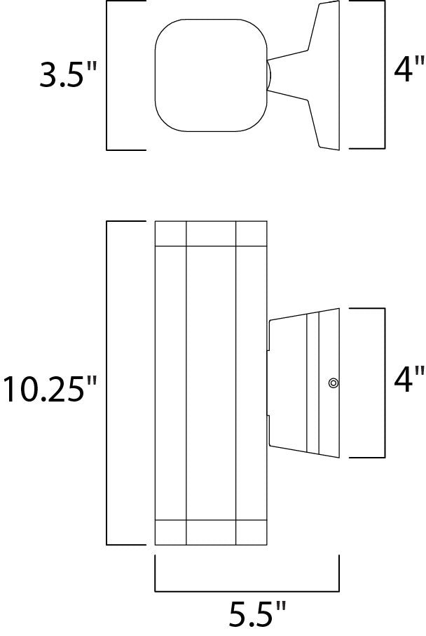 Maxim Lightray LED Wall Sconce in Brushed Aluminum 86135AL