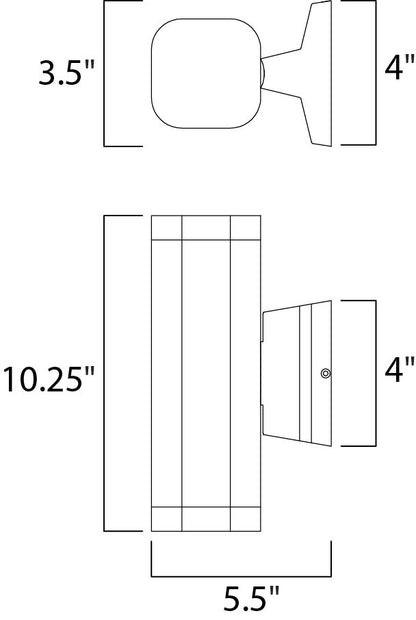 Maxim Lightray LED Wall Sconce in Brushed Aluminum 86135AL