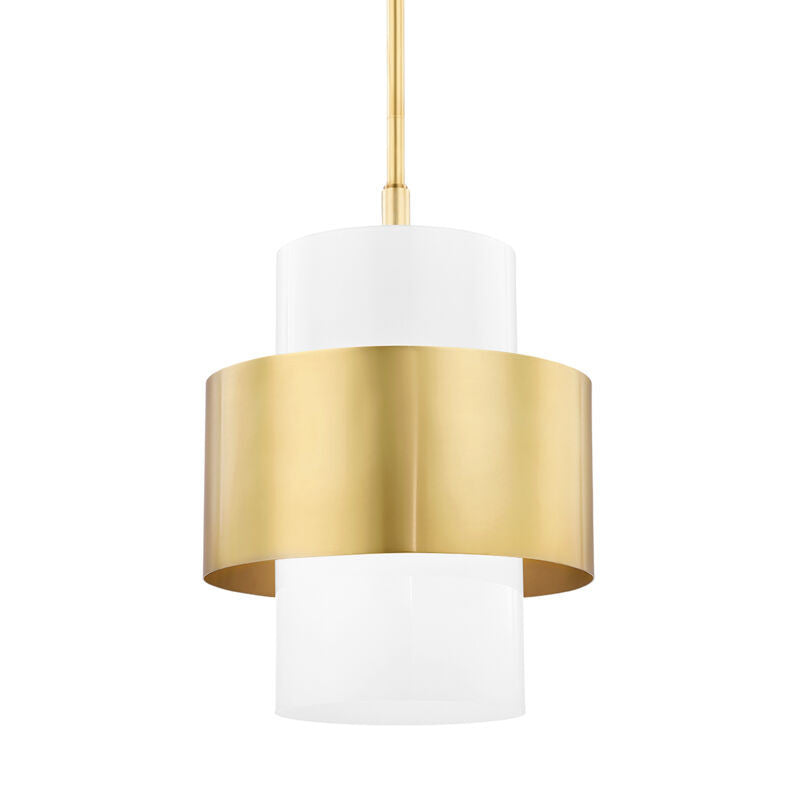 Hudson Valley Lighting Corinth Pendant in Aged Brass 8615-AGB