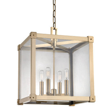 Hudson Valley Lighting Forsyth Lantern in Aged Brass 8616-AGB