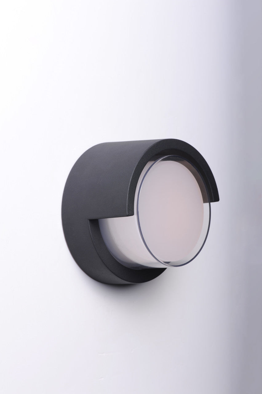 Maxim Eyebrow LED Outdoor Wall Sconce in Black 86162BK