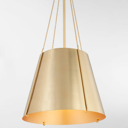 Quorum  Denise 15" Pendant - Aged Brass  862-1-80