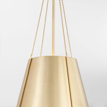 Quorum  Denise 15" Pendant - Aged Brass  862-1-80