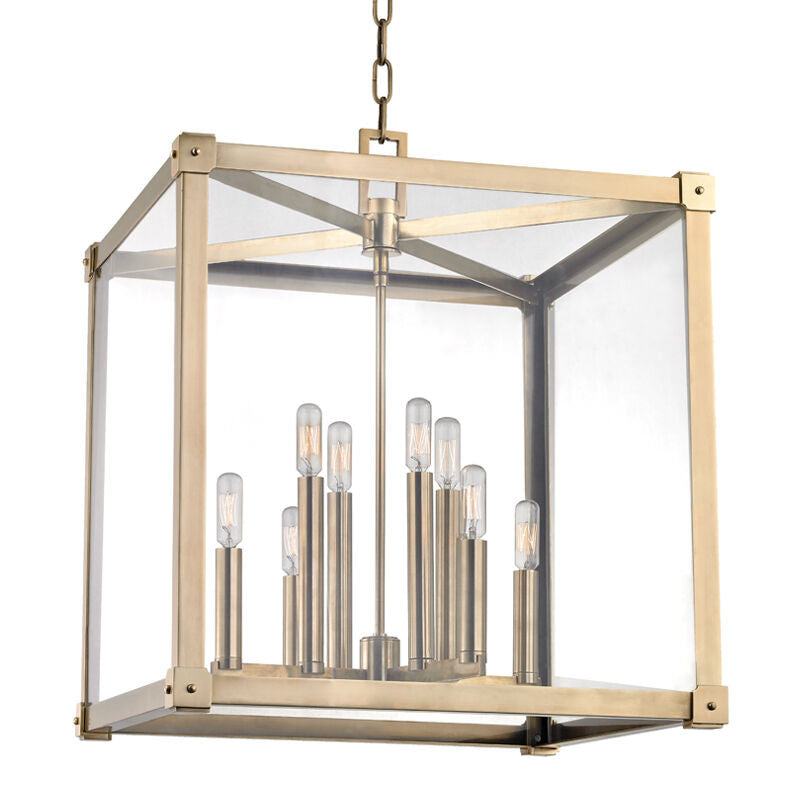 Hudson Valley Lighting Forsyth Lantern in Aged Brass 8620-AGB