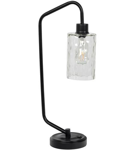 Craftmade 1 Light Metal Base Table Lamp w/ USB in Flat Black 86202