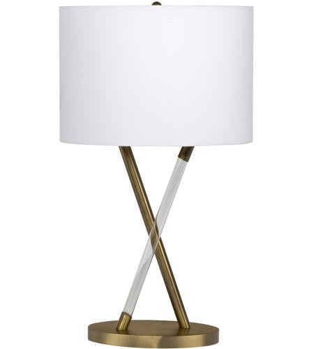 Craftmade 1 Light Metal/Acrylic Base Table Lamp in Satin Brass 86224