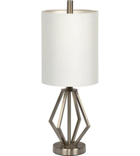 Craftmade 1 Light Metal Base Table Lamp in Brushed Polished Nickel 86233