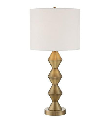 Craftmade Table Lamp with Shade in Satin Brass 86244