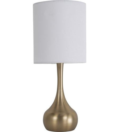 Craftmade 1 Light Metal Base Table Lamp in Satin Brass 86259