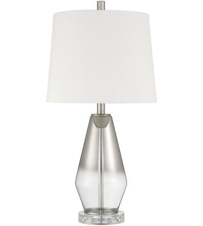 Craftmade Table Lamp with Shade, Indoor in Brushed Nickel 86262