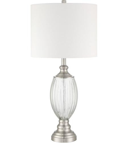 Craftmade Table Lamp with Shade, Indoor in Brushed Nickel 86264