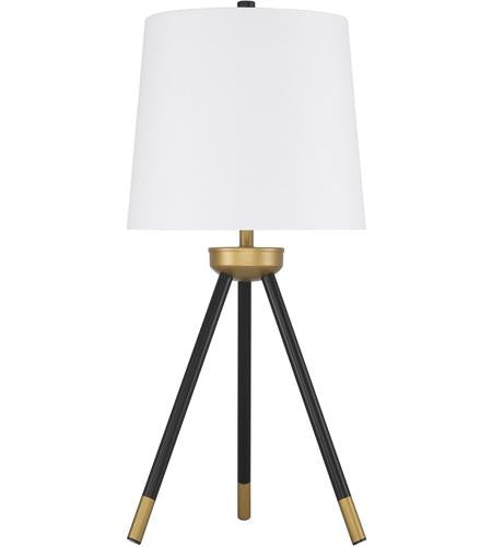 Craftmade Table Lamp with Shade, Indoor in Painted Black / Painted Gold 86266