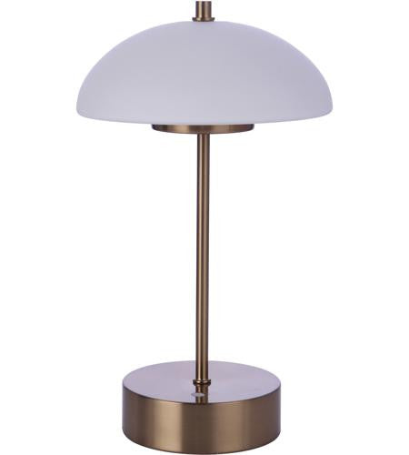 Craftmade Indoor/Outdoor Rechargeable Dimmable LED Portable Lamp in Satin Brass 86272R-LED