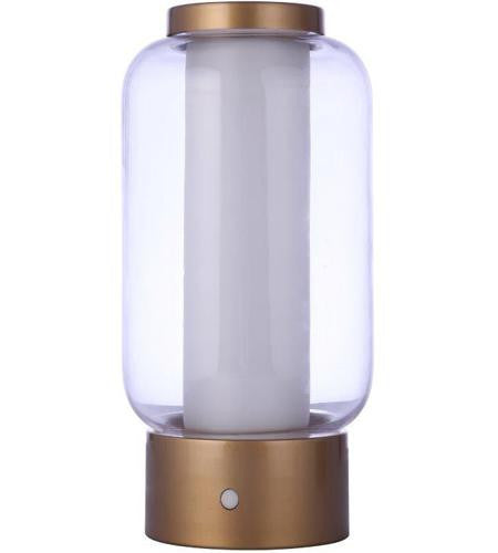 Craftmade Outdoor Rechargeable Dimmable LED Portable Lamp w/ USB port in Satin Brass 86274R-LED