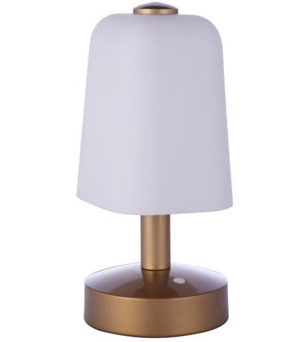 Craftmade Outdoor Rechargeable Dimmable LED Portable Lamp in Satin Brass 86278R-LED