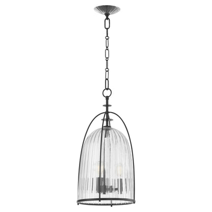 Quorum  Alice 11" Pendant - Matte Black   863-3-59