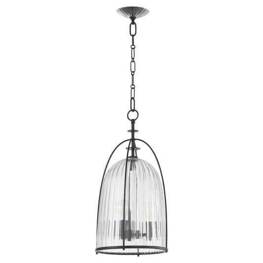 Quorum  Alice 11" Pendant - Matte Black   863-3-59