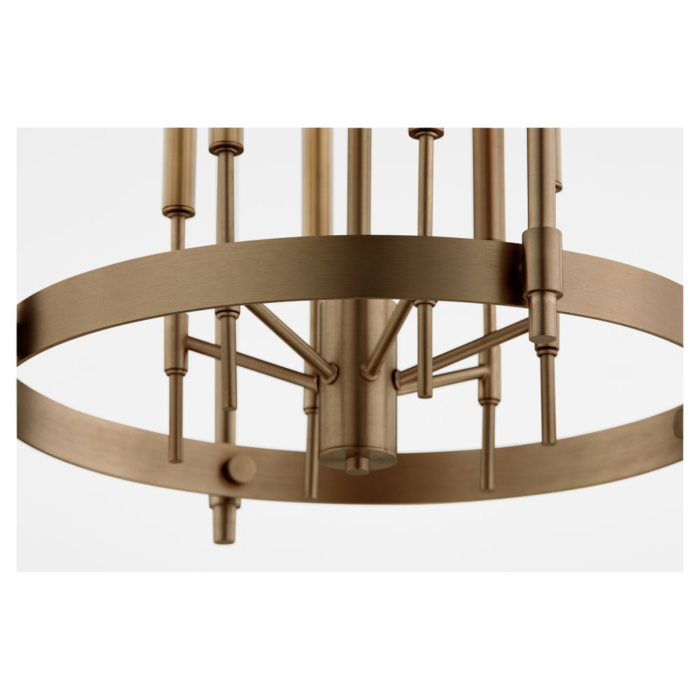 Quorum Hamilton Entry in Dark Brass  863-6-81