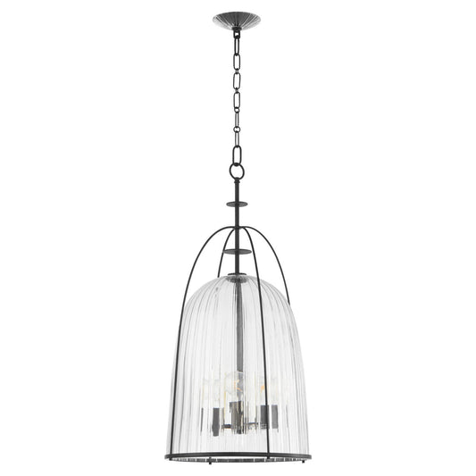 Quorum  Alice 16" Pendant - Matte Black   864-3-59