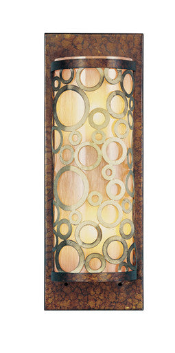 Livex Lighting Avalon Collection 2 Light PBZ Wall Sconce in Palacial Bronze with Gilded Accents 8684-64