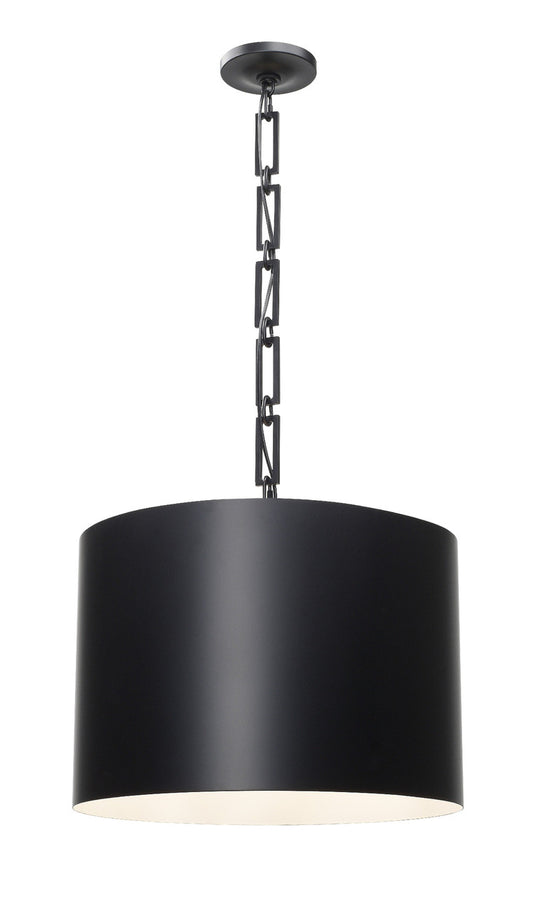 Crystorama Brian Patrick Flynn for Crystorama Alston 6 Light Matte Black + White Chandelier 8686-MK-WH