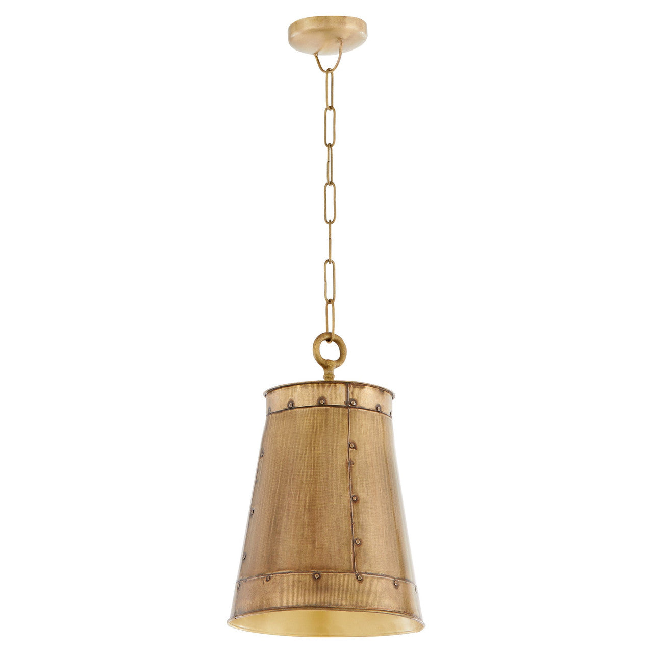 Quorum  Artisan 11"/1 Light Pendant - Artisan Brass 87-1-75